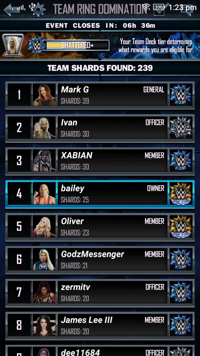 Bailey420Gs's tweet image. OH U DIDNT KNOW is recruiting.
Looking for WM35 GRINDERS Who max charge and follow bg startegies, with proof of points/shards if you're interested in joining Dm with screenshots. 2-3 spaces available #WWESuperCard #OUDKFamily