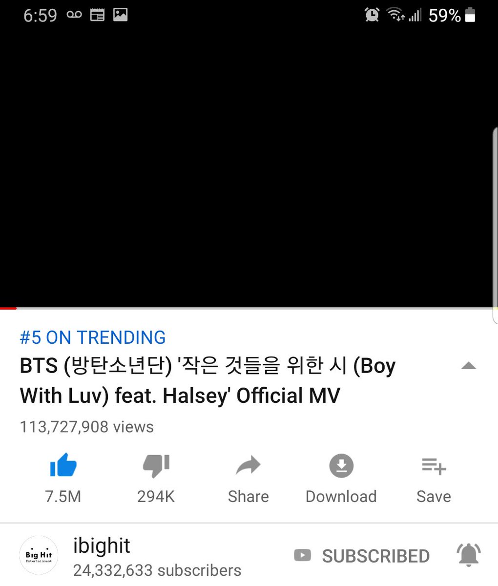 DSMorales7's tweet photo. What the heck?! I watched 3 videos and come back to this. 
#BoyWithLuv
#BoyWithLuvRealViews https://t.co/Xf35ZeJyYg
