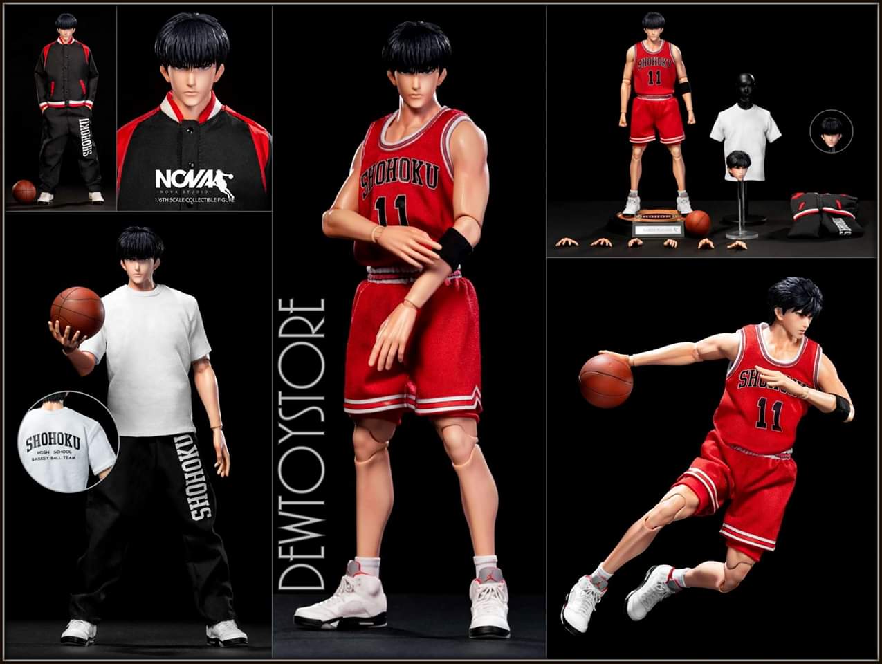 期間限定・お買い得商品: |産地直送 NOVA Studio 可動 1/6 楓 流川 DUNK SLAM スラムダンク コミック・アニメ