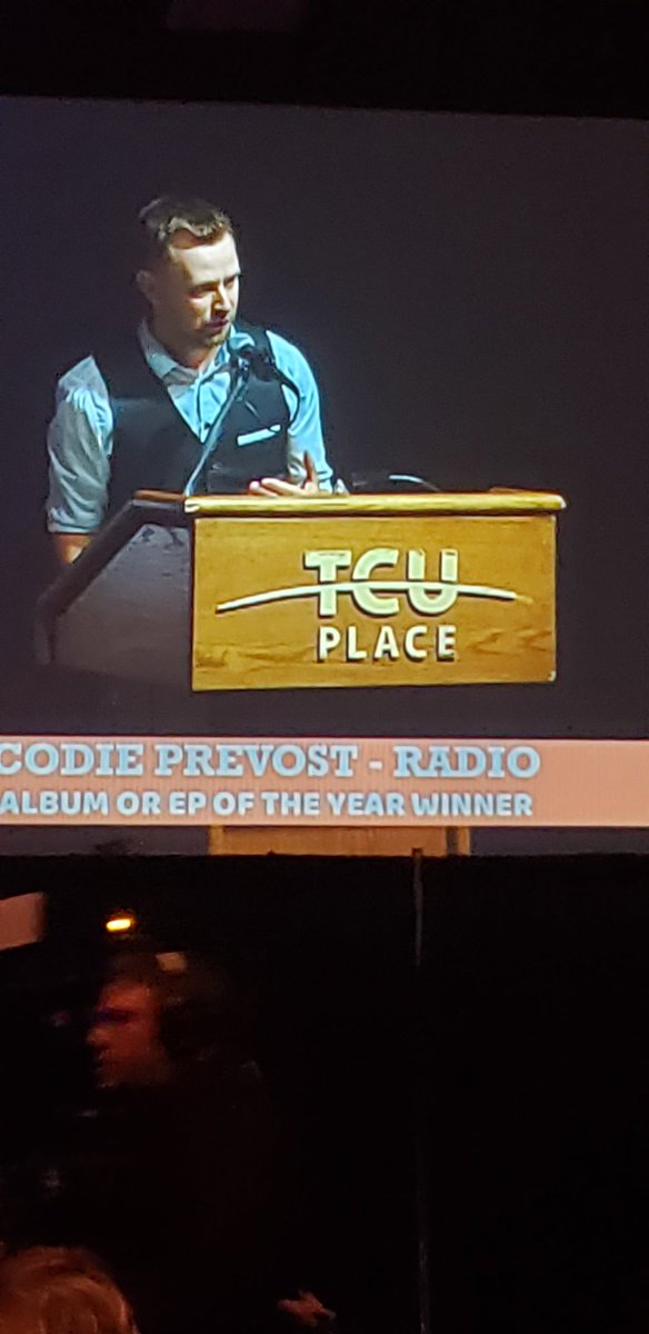 codieprevost's tweet photo. What an incredible night it was at the 30th Annual #SaskatchewanCountryMusicAwards! I'm honored to announce "RADIO" received "Album Of The Year". I'd like to thank the many people that were part of the creation of the album &amp; all of you fans and music lovers that supported it! https://t.co/7222YGnFbf