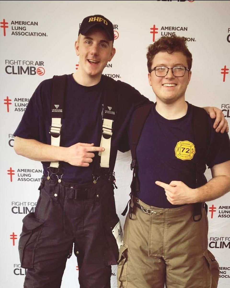 Congratulations to our very own Zac Lambert for competing in the #FightForAirClimb yesterday. Zac climbed 34 flights of stairs (688 steps) in 10 minutes and 32 seconds...with full bunker gear on! He scored 4th in his age group and raised over $300 for American Lung Association.