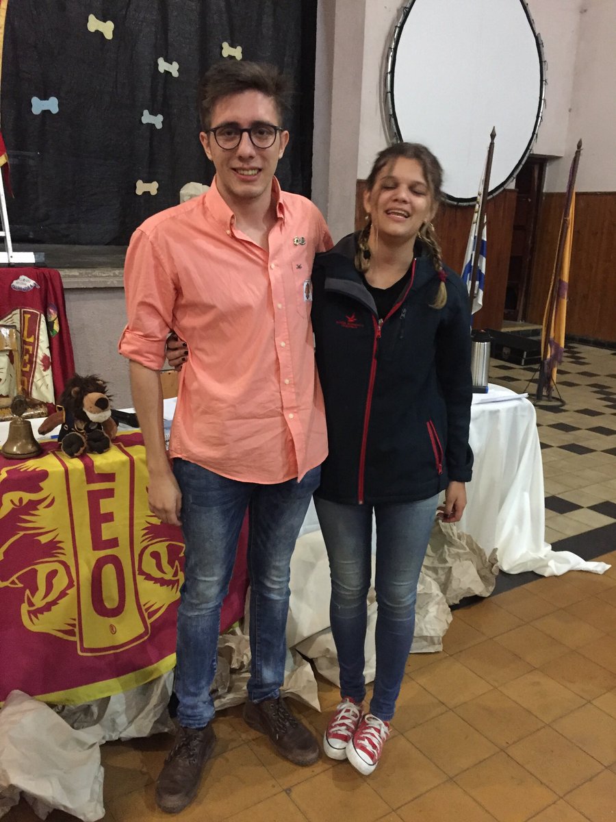 DistritoLEOJ1's tweet photo. Felicitaciones a las Nuevas Autoridades electas del DLJ1 2019-2020. Presidente el compañero LEO Agustín Tió Caresani del Club LEO Mercedes, Vicepresidenta la compañera LEO Lucia Ojeda del Club LEO Fray Bentos. Muchas éxitos! 🦁🦁 https://t.co/w4ZX46G0SN