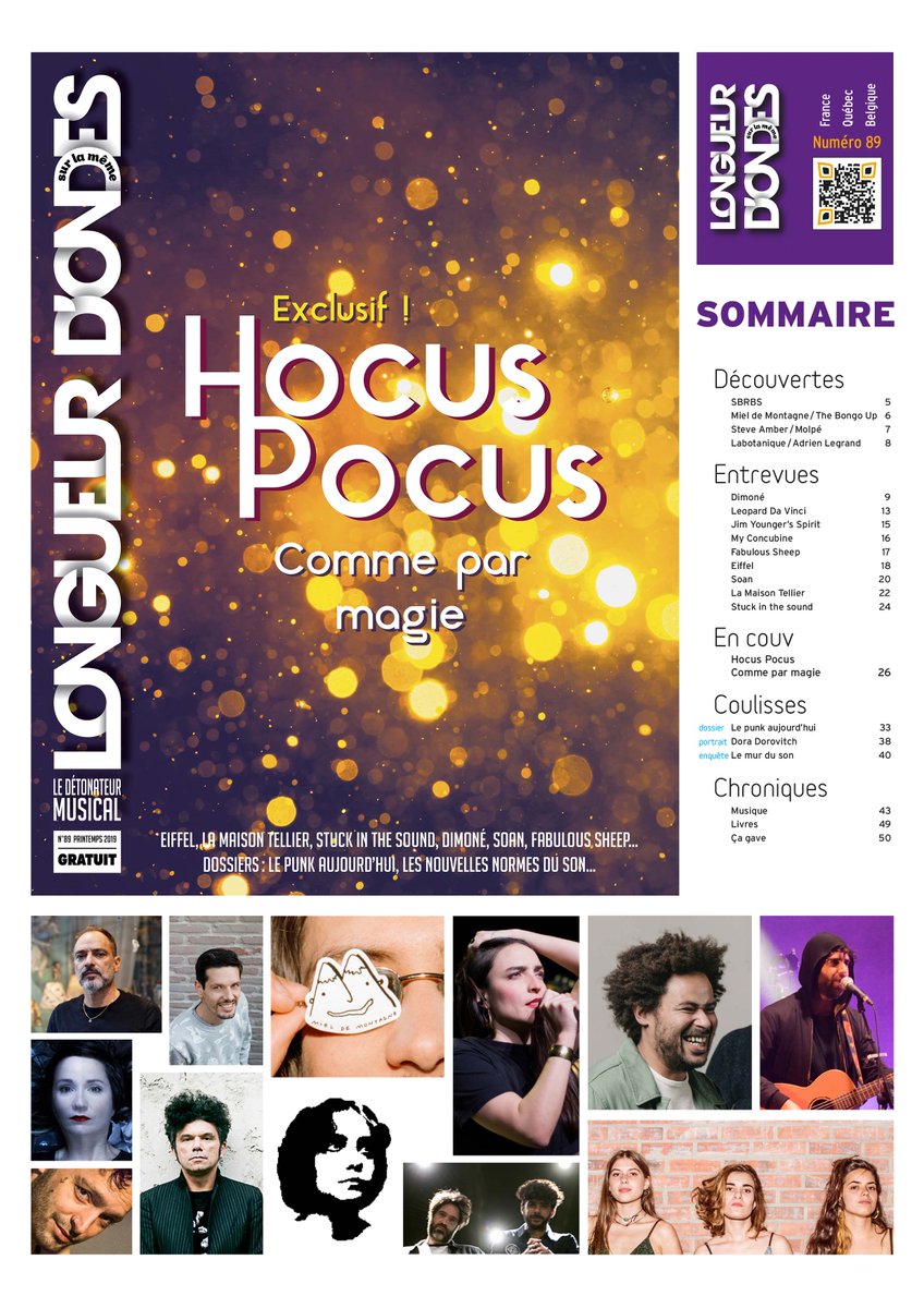 Il est beau ! Il est magique ! Il est sous presse... 
Il va débarquer au Printemps de Bourges et dans toute la France (+ Belgique et Canada). 
Le nouveau Longueur d'Ondes est à ne pas rater… 
Fais tourner l’info !