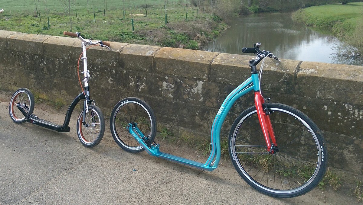 Great morning scootering on Tonbridge to Penshurst cycle path on a Yedoo Trexx and Swifty One. Thanks to #opscooters and #swiftyscooters. We were greeted by young and old with smiles of joy and envy!