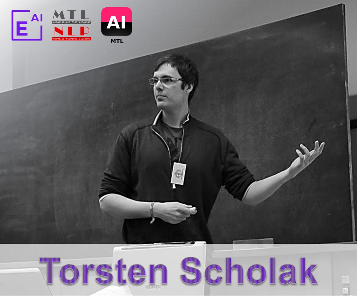 MTL_NLP's tweet image. We are pleased to introduce the second speaker at MTL-NLP 3:
Torsten Scholak (@tscholak)
PRESENTATION TITLE:
Closed-World Factual Question Answering
#MTL_NLP #Montreal #Natural_Language_Processing