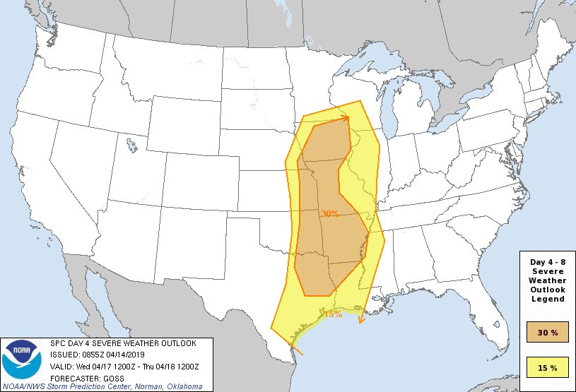 slothwx's tweet photo. We are definitely watching Wednesday/Thursday morning for a severe weather outbreak here. Have your safety plans ready before that day! #repmo #sgf #nixa #ozark #willard #mountvernon #monett #crane #clever #billings #aurora #bolivar #joplin #i44 #i49 #i70 #mowx #pittsburg #kswx https://t.co/m9vkqRbzmt