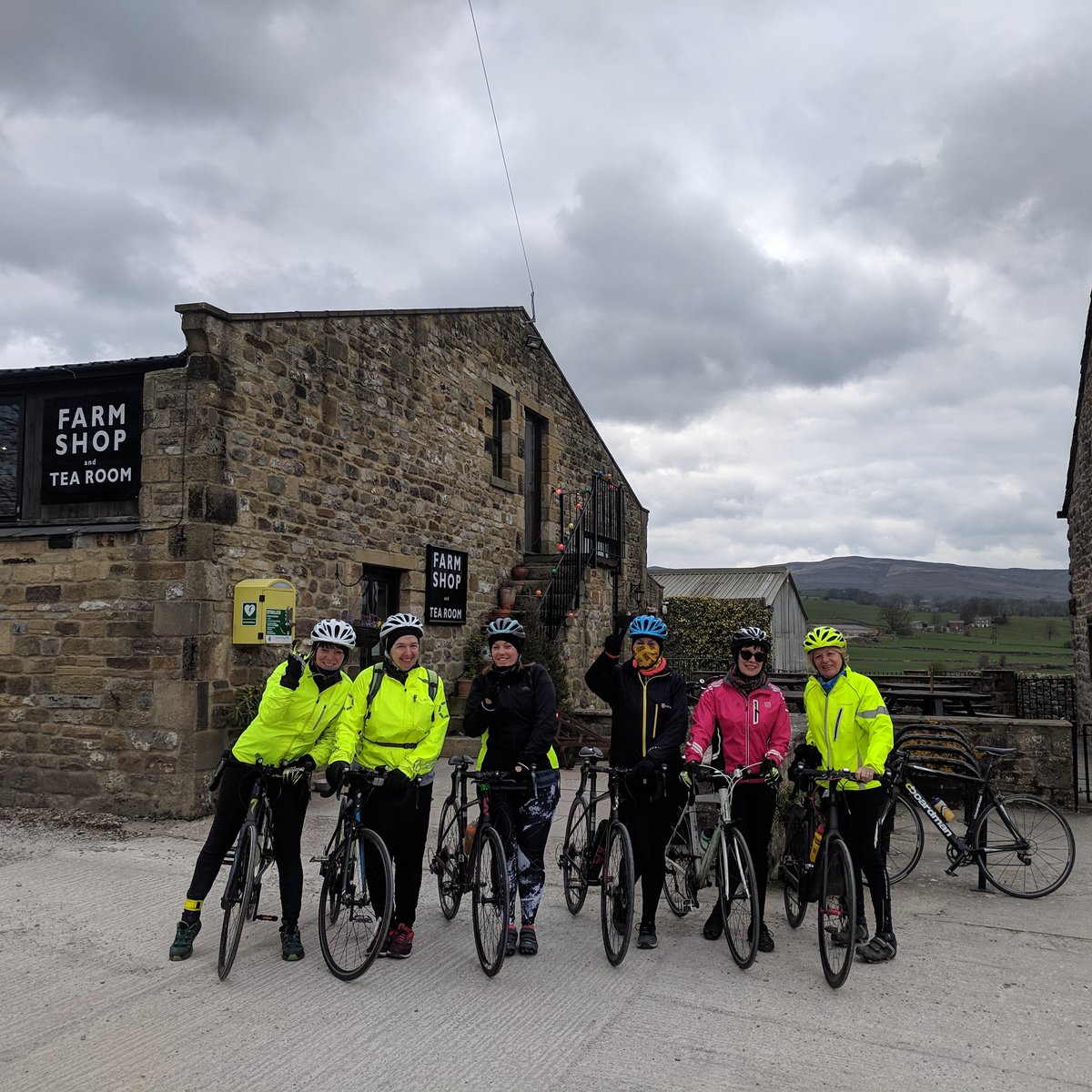 Road bike day with these ladies #cycling #cyclinglife #Yorkshire #dales #dalestrails