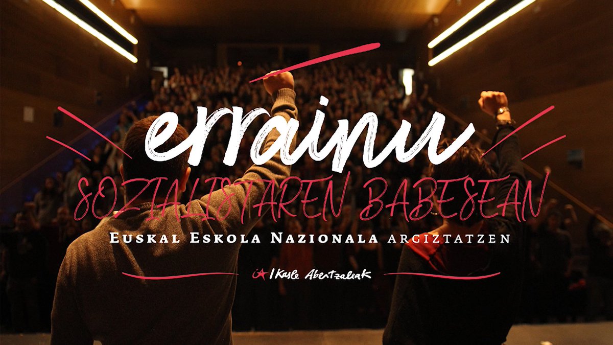 IASozialista's tweet photo. 📽️ BIDEOA | #VIIKongresua ospatu genuen atzo Berriozarren. Hemen Kongresu prozesuko amaiera ekitaldiko irudi batzuk. 

Atzo aldarrikatu genuen moduan, guri datorkigu gainean dugun oinordetza azkeneraino eramatea! 

Gora Ikasle Abertzaleak!

Link-a: https://t.co/RMTl7uJKDR https://t.co/50AbTsn5zD