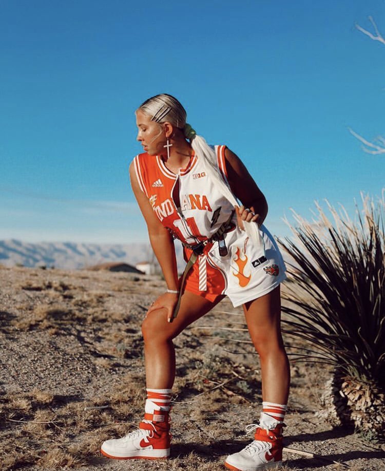 FIDM's tweet image. #FIDM Grad @tksjuicypolls is repping her home at #COACHELLA in this look designed &amp;amp; styled by FIDM student @catauckerfidm!