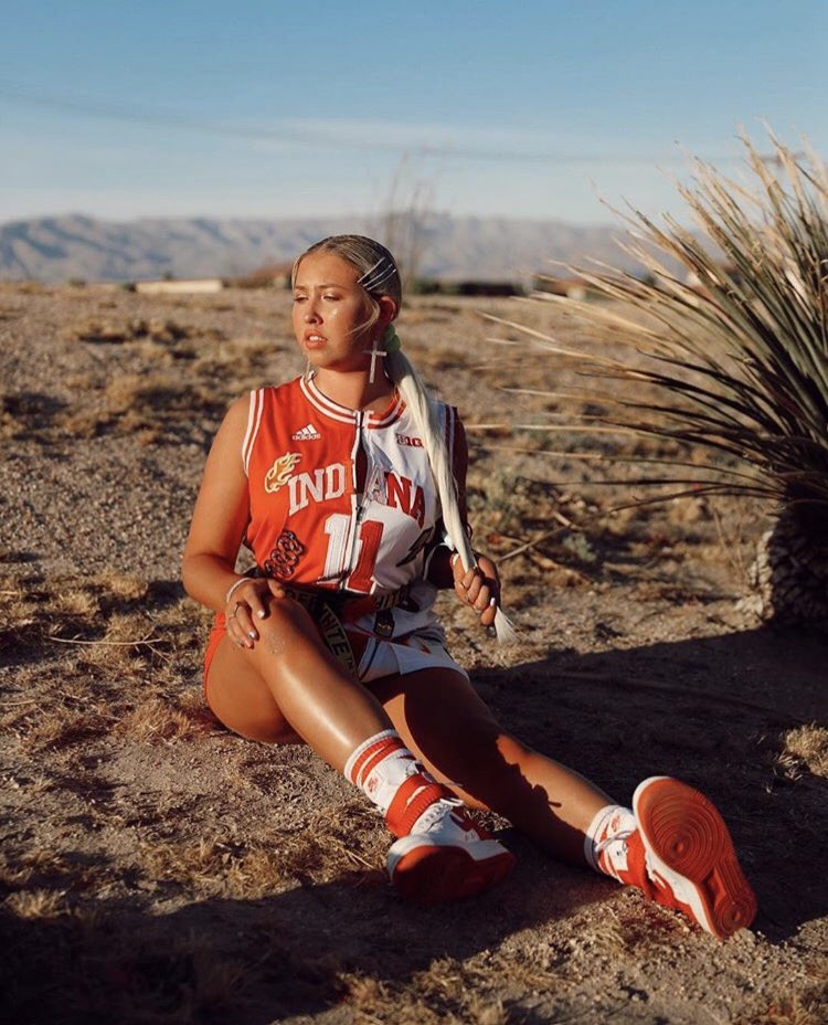 FIDM's tweet image. #FIDM Grad @tksjuicypolls is repping her home at #COACHELLA in this look designed &amp;amp; styled by FIDM student @catauckerfidm!