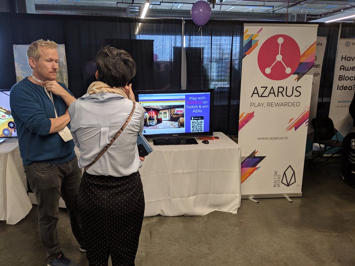 azarusio's tweet photo. At the @EosWorldExpo sowing off the Azarus extension live on a @Twitch stream! Great feedback from the #eosio community and lots of great dApps being presented.
#blockchain #gaming #esports #streaming @Rainbow6Game @Rainbow6FR https://t.co/KJp9b9H3Ea