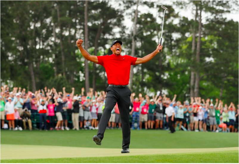 tnyaruwanga's tweet photo. Tiger Woods win after a decade shows that even when you are done and out and people discount you, you can still RISE again. You are more than your mistakes! You can rise again. #TheMasters https://t.co/QUcZSlYVr9