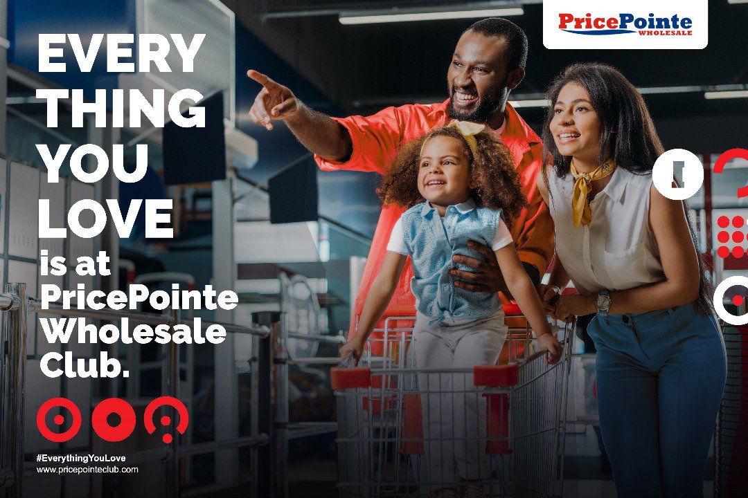 BIGnewsNigeria's tweet photo. Pricepointe Wholesale Club is your one-stop centre for everything you love from groceries to airline tickets and many more. It's the same concept as Costco and Sam's Club in the US. Opening in Ilupeju on the 20th of April with a family funfair. Check it out @PricePointeClub https://t.co/dvRYd5hN2H