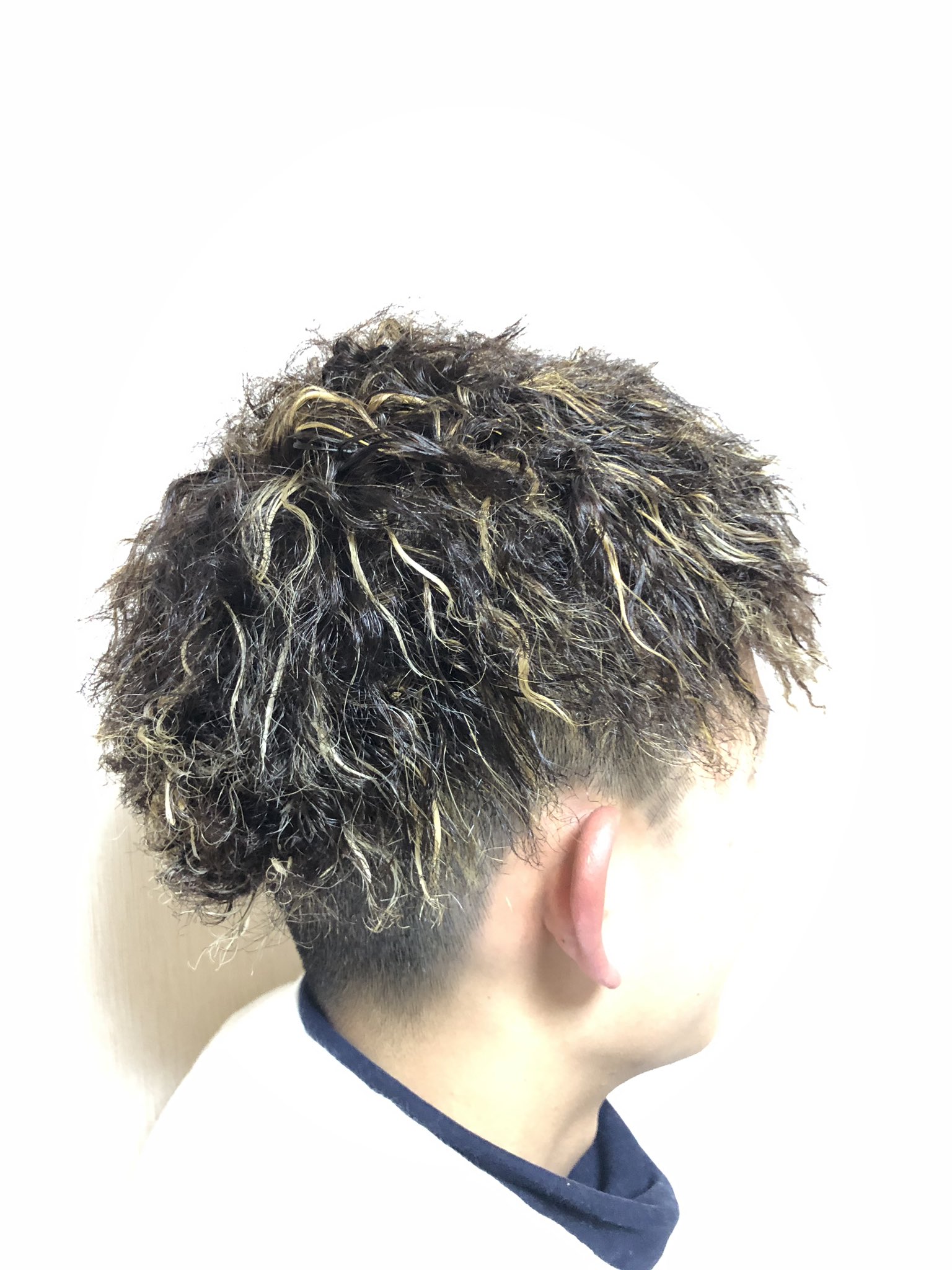 Ren ツイスト 金メッシュ メンズにこのスタイルめちゃ人気 Yoshikiありがとう 美容学生 美容師 Hair Haircolor Highlight 派手髪 ハイトーンカラー Hairart 特殊系 ツイストパーマ Twist メッシュカラー Hoyu ホーユー ホワイト