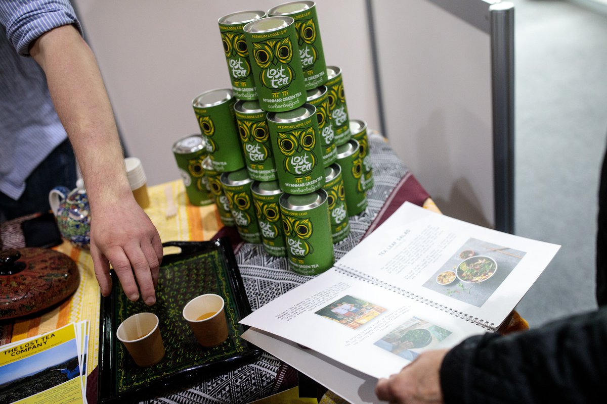Nationalteaday's tweet photo. Learn about @LostTeaCompany and their edible tea snacks at #FesTeaVal today! Their Fermented Tea Leaves can eaten on their own or used to complement your favourite dish #BrewMoreDoMore https://t.co/CFKKTVzHUq