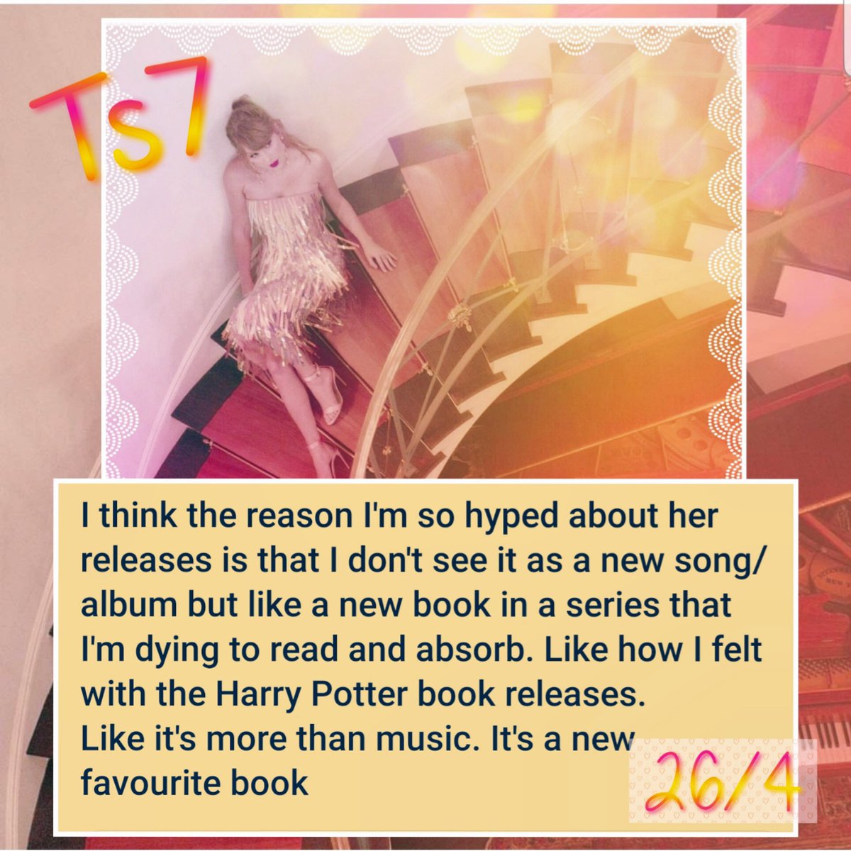chronicseagul's tweet photo. Each album is a favourite book
#swiftie #TaylorSwiftApril26 #TaylorNation #taylorswift #countdown #ts7 #weknewfirst #halo #swift #twentysixapril #myheart @taylorswift13 @taylornation13 https://t.co/bxygzjvh9b