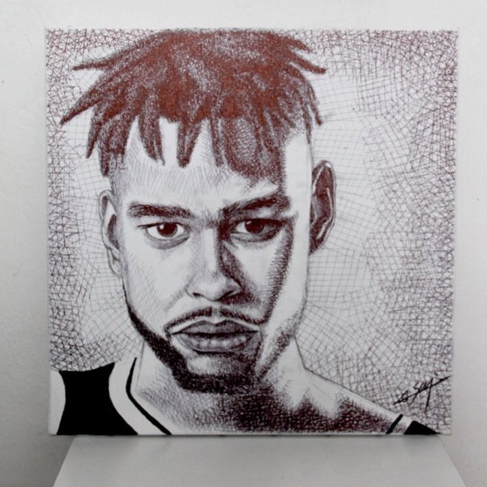 BrooklynNets_Fr's tweet photo. CONCOURS SPÉCIAL PLAYOFFS 🏀🔥

RT &amp; FOLLOW @BrooklynNets_Fr ainsi que @QualityBasket pour tenter de gagner ce portrait de D’Angelo Russell. ⚪️⚫️

TAS : mercredi 1er mai ! 🏀🔥💯👌🏼 https://t.co/JyBavS6LV3