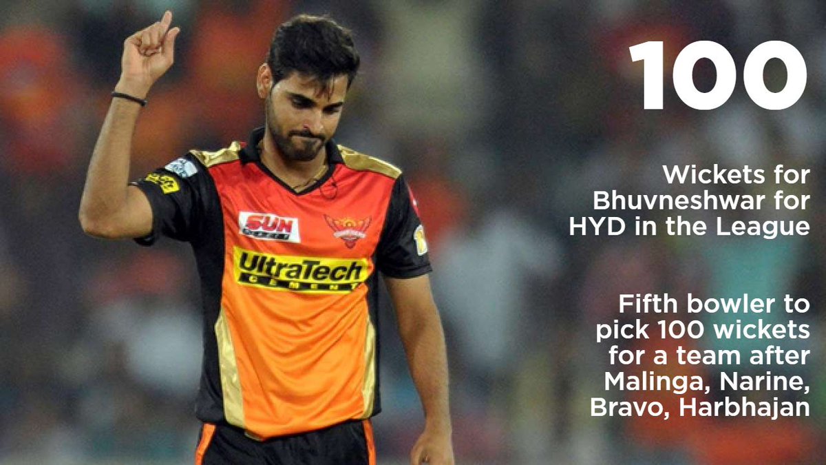 A milestone for Bhuvi! #SRHvDC