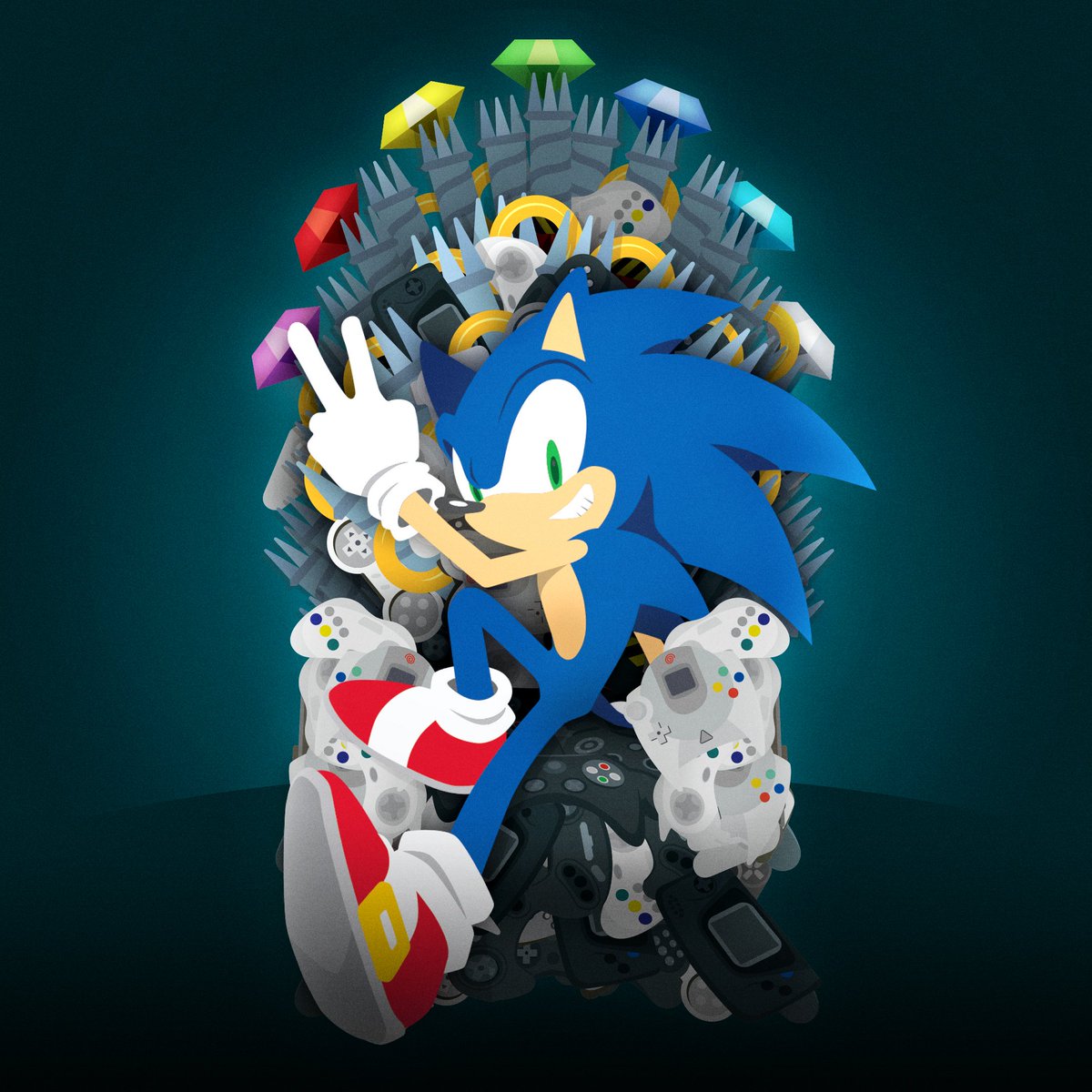 cool sonic fanart #11 (art by chaosrice) - Imgflip