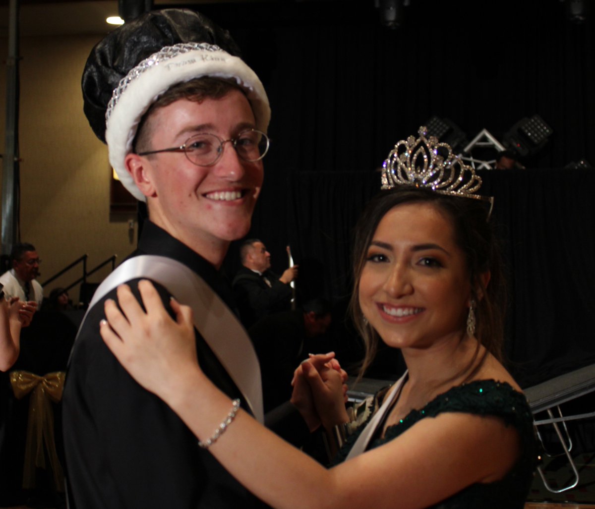 LewisvilleHS's tweet photo. Congratulations to our Prom King and Queen Wesley Brewer and Jackie Hernandez! See image for all of Prom Royalty! https://t.co/0pwBoEdW0m