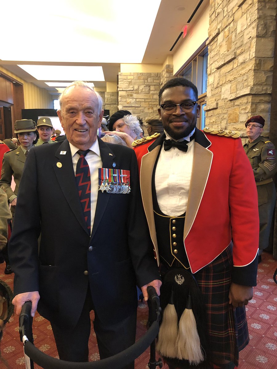 theoumardicko's tweet photo. An honour to attend the Army Ball and participate in commemorating the 75th anniversary of D-Day and honouring these amazing D-Day veterans. #ArmyBall2019 #camerons #CHofO #CAF https://t.co/K7EUofVIO3