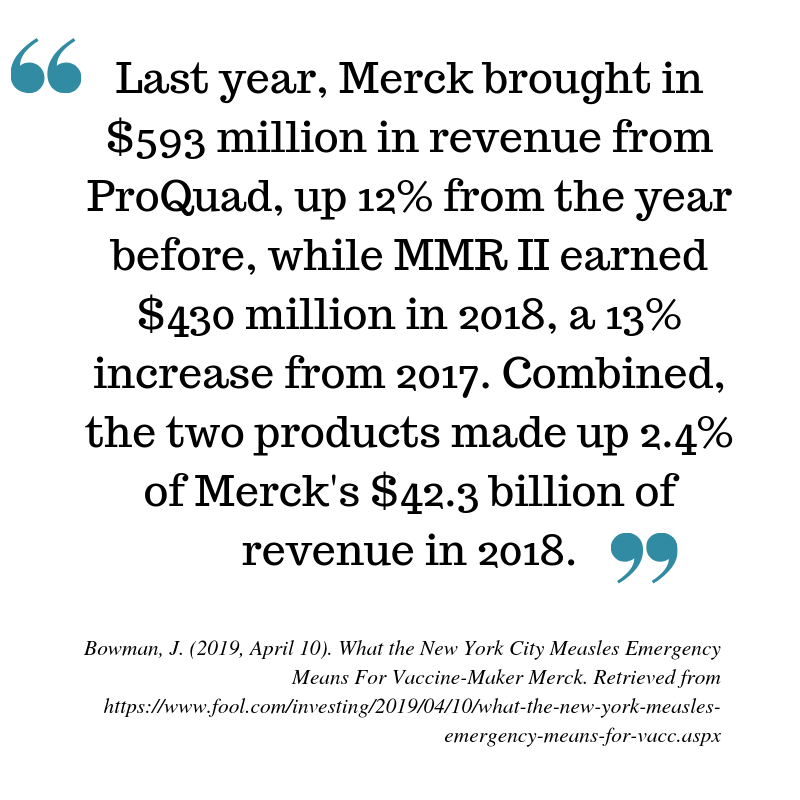 bpajer's tweet photo. Merck's MMR II: a highly profitable liability-free failing product, now on trial in federal court, its makers accused of fraud. Government &amp; public health officials mandating it? Lobbying for removal of rights to say NO?  #noMMR #no1638 @ChildrensHD @POTUS https://t.co/PgIdoHQ5gd