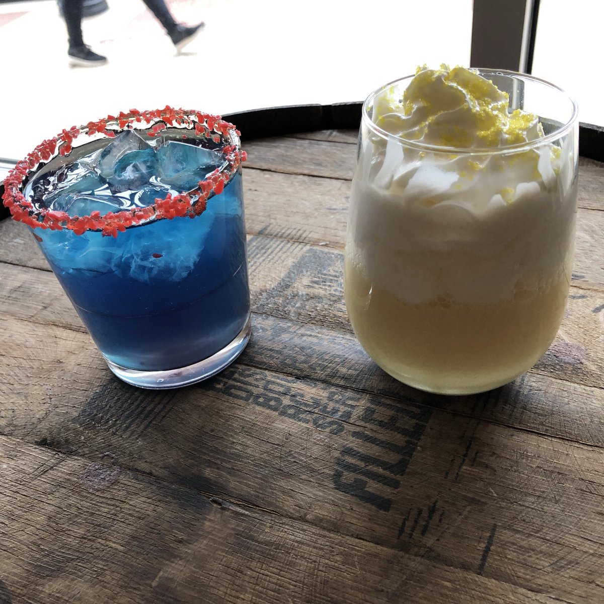 Disney trivia is tonight at 5:30! Come try these Disney inspired drinks! We have a dole whip mimosa or the Penelope (inspired by Wreck it Ralph!