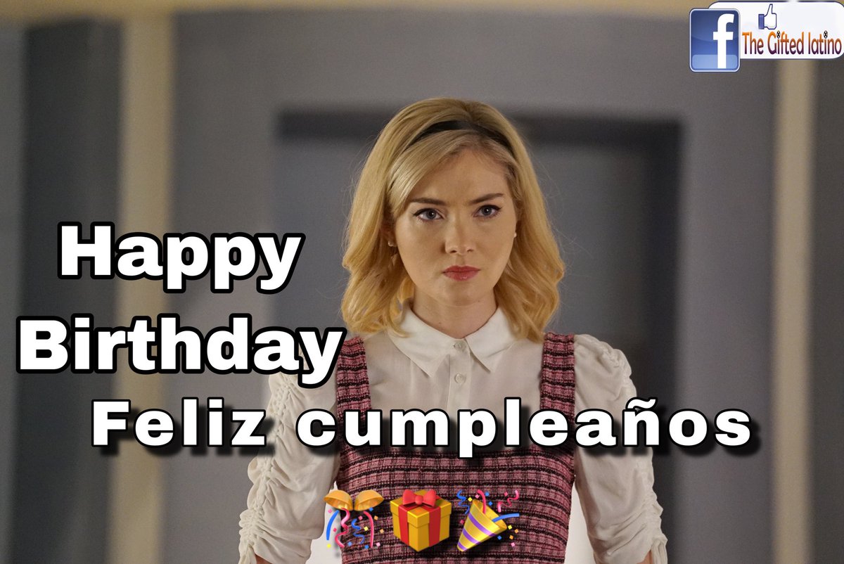 wilSchp's tweet photo. Happy birthday @SkylerSamuels Hoy celebramos el cumpleaños de nuestra actriz favorita  @SkylerSamuels  quien interpreta a [Esme Frost] en @TheGiftedonFOX  🎉🎉🎊🎉 #RenewTheGifted #TheGiftedSeason3 #TheGiftedOnFox https://t.co/crVICsgklj