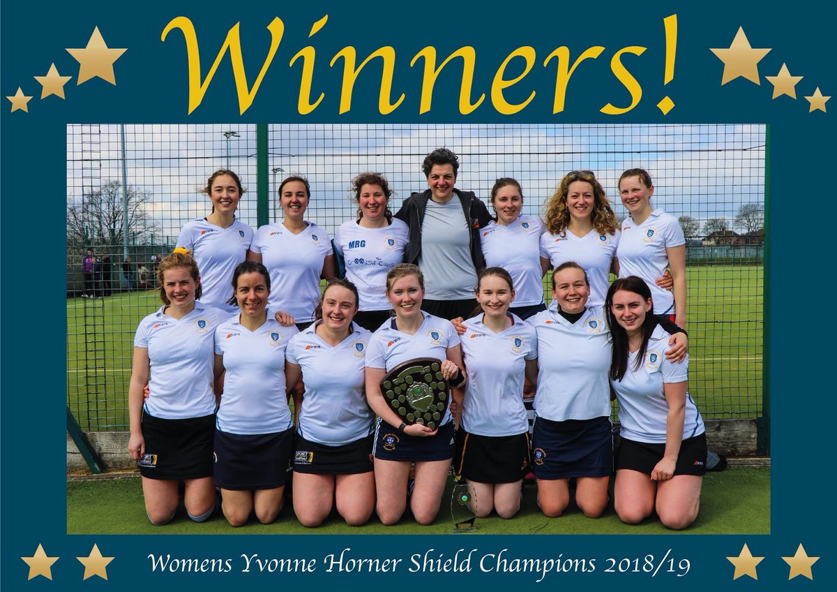 SheffBankersHC's tweet photo. Here they are your cup champions for 2018/19!!! 2 teams in the final, 2 trophies back in the cabinet!! #subhc @YorkshireHockey @EnglandHockey #HockeyFamily #sheffield https://t.co/KRqEuFUC87