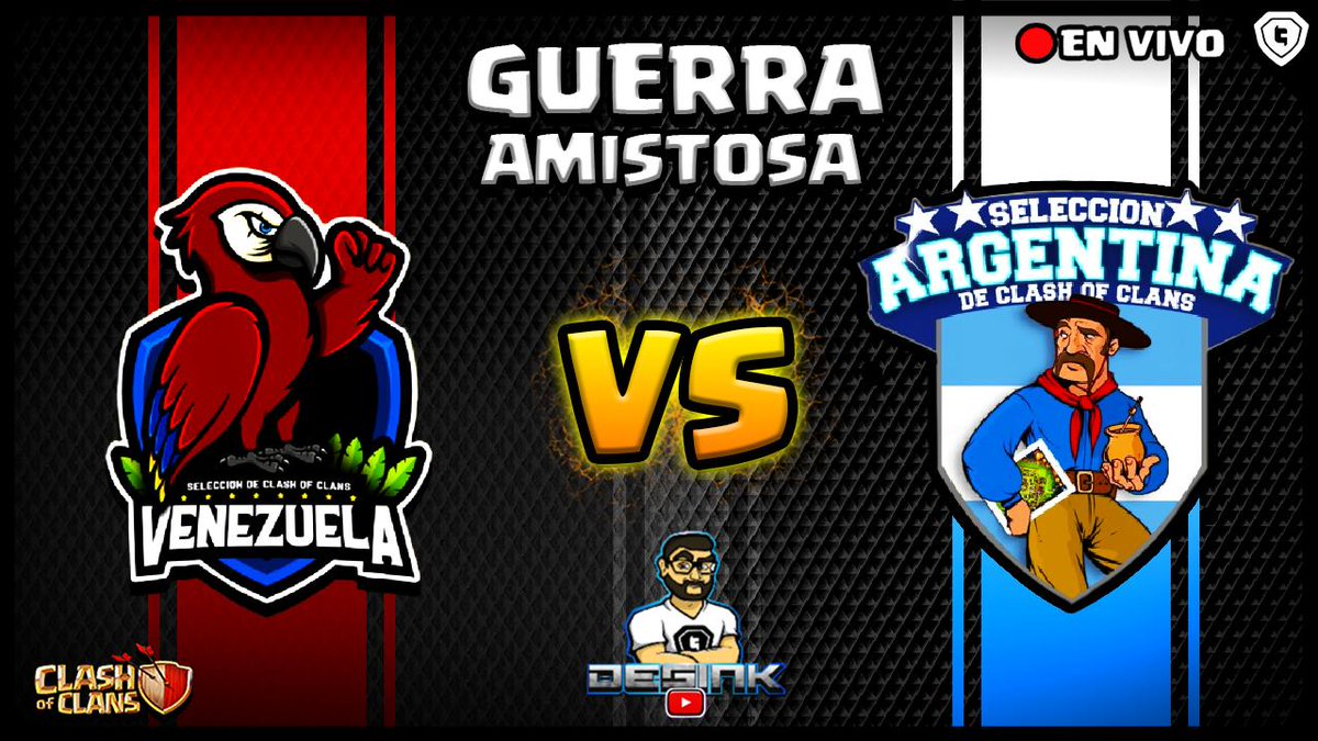 🇻🇪VENEZUELA VS 🇦🇷ARGENTINA  SUPER GUERRA🔥‼️

Preparativos para nuestro <a href="/TAMERICANOCOC/">TORNEO AMERICANO DE CLASH OF CLANS</a> 🔥‼️

Comenzamos en 8 horas esta Tremenda Guerra, acá les dejo el LINK, reserven sus puestos equipo, suerte a ambas selecciones 🔥‼️

youtube.com/watch?v=467m9Z…