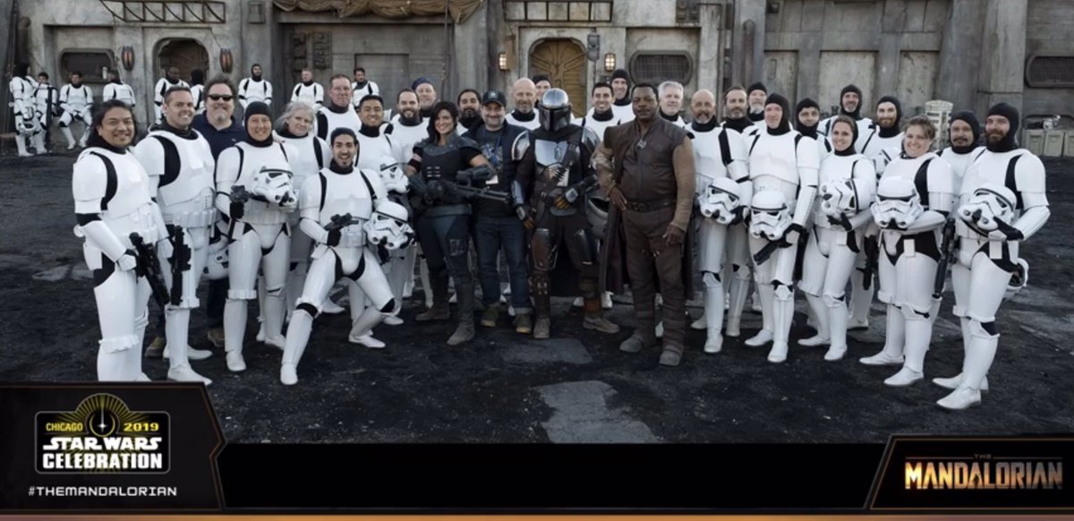 501stLegion's tweet photo. @Jon_Favreau revealed that members of the 501st Legion were involved in the production of The Mandalorian during the panel at @starwars Celebration today.
#501st #501stLegion #StarWars #TheMandalorian #StarWarsCelebration #StarWarsCelebration #SWCC2019 #BadGuysDoingGood https://t.co/fRF5MWche6