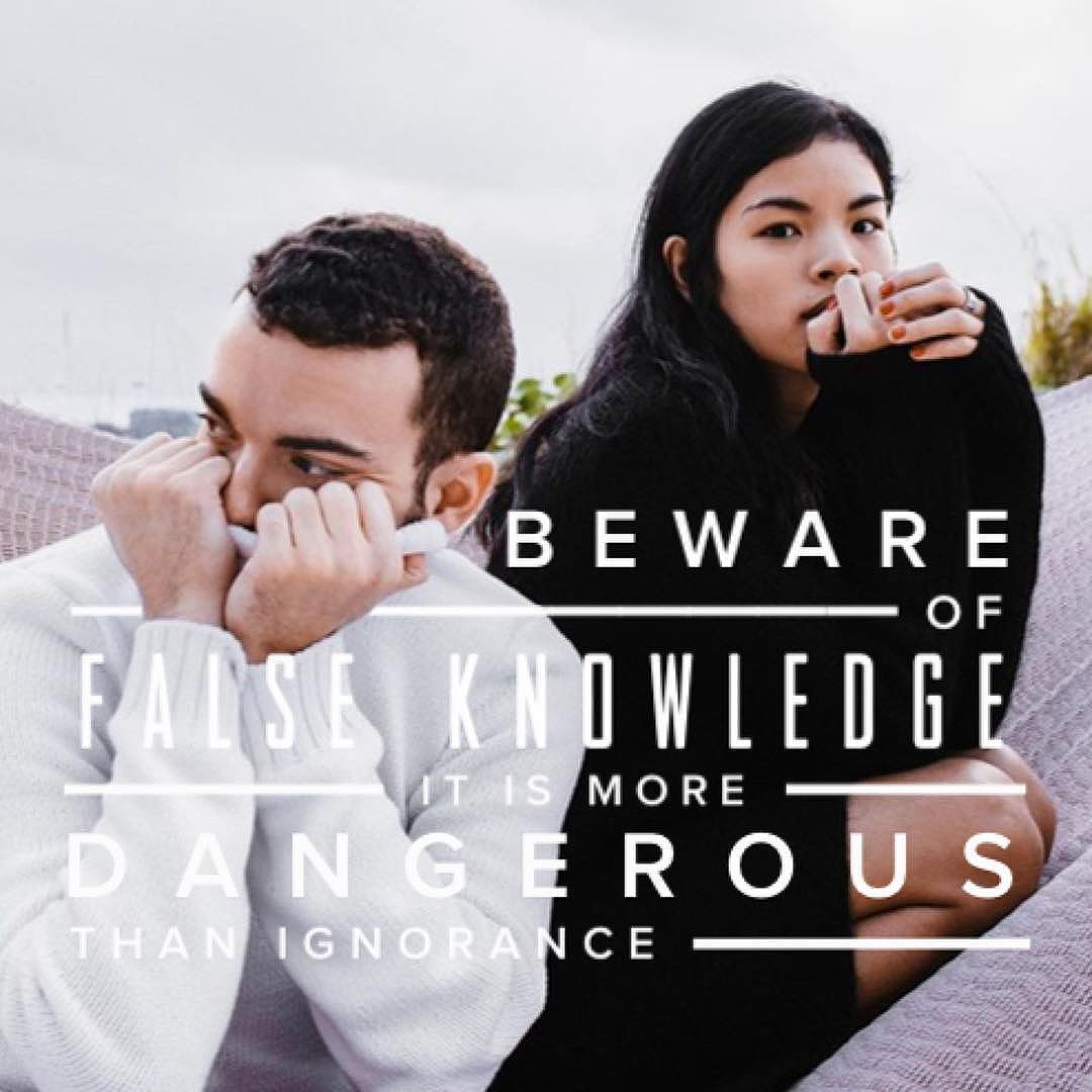 CJ_Lindberg's tweet image. Beware of #falseknowledge and #deception.