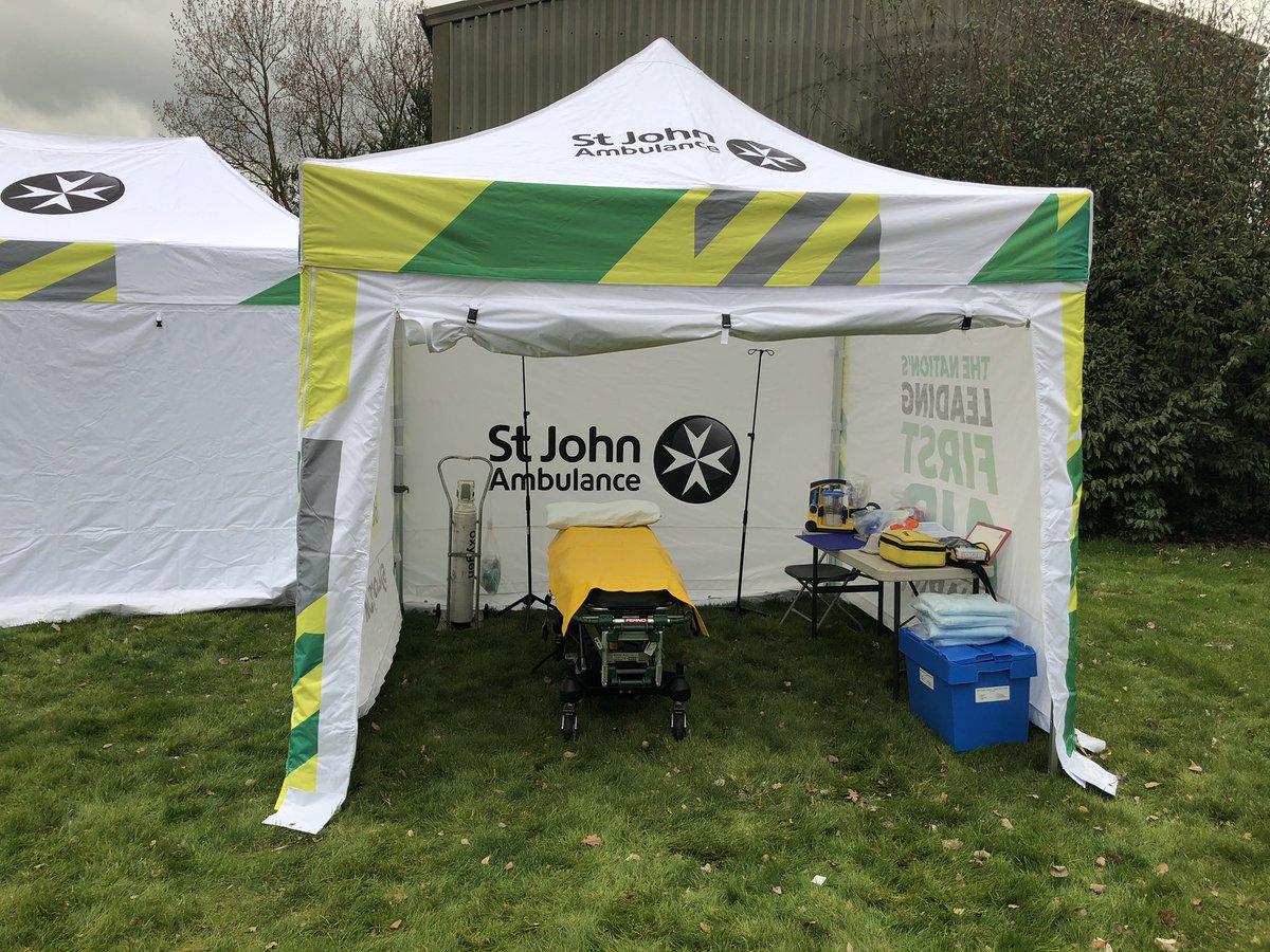 SjaNaLogistics's tweet photo. Our new 3x3 branded gazebo is a welcome addition for @SJANorthAnglia! It will be used as a resus bay during the GEAR 10k in Kings Lynn soon, but before then it is off to @UEALINKS for Derby Day! #MySJADay https://t.co/n3SpBkTPjc