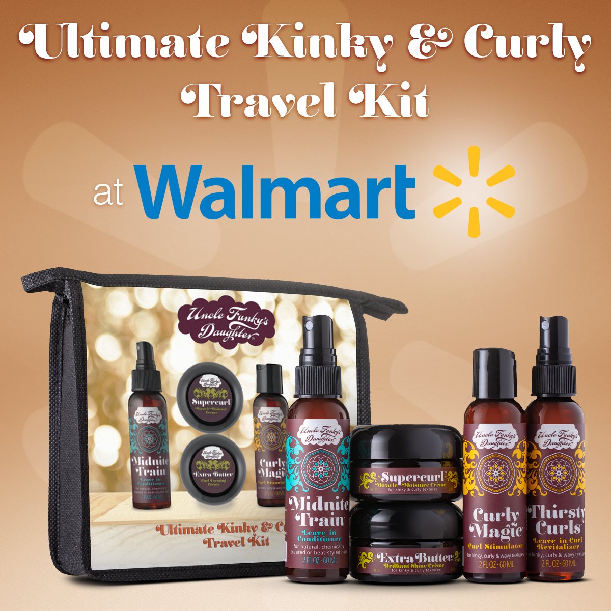 unclefunkys's tweet photo. Our presence on @walmart's shelves is growing!!! Pick up the Ultimate Travel Kit (perfect for sampling some of our #GoodFunkyStuff) 🌸 https://t.co/xzVYcm3sNV