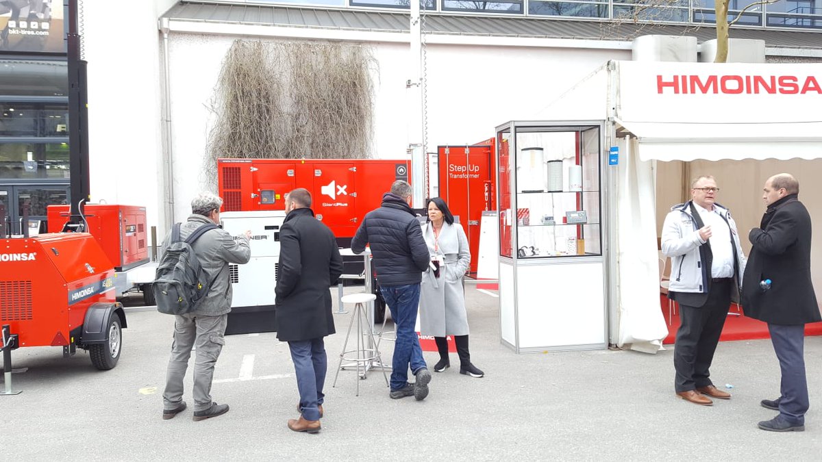 HIMOINSA_Global's tweet photo. We say bye to @baumaOfficial 2019. Time to talk with our dealers, specialized press and with our colleagues in Europe. Great welcoming of our new products; great work; great team. Thanks for visit us. See you at #Bauma2022
#bauma2019 #S5Range #Gasgensets #Rentalrange https://t.co/PDjNLykr1P