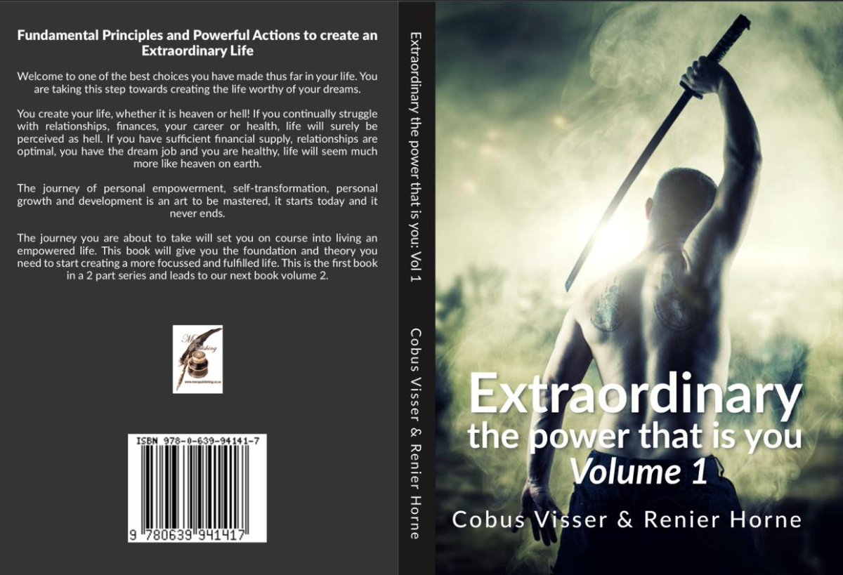 Firewalkingafr2's tweet photo. Book Ready to be launched Extraordinary 
Vol1
Fundamental Principles and Powerful Actions to create an Extraordinary Life
You create your life, whether it is heaven or hell! 
Feeling grateful with Renier Horne
#book #launch #writing #nlp #lifecoaching https://t.co/LgKUm3BHdu