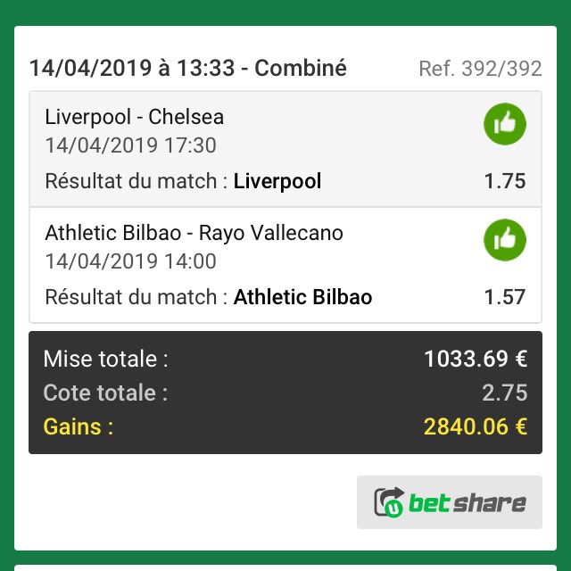 SscanX's tweet photo. Après 2 journées carotte 🥕, on dit eh mercé bien 💪💪💪🤑🤑🤑💰💰💰💸💸💸 #fdj #Parionsport #TeamParieur #TeamParieurs #football #premierleague #liga #Ligue1 #Ligue1Conforama #ASSEFCGB ⁦@BoozPFP⁩ https://t.co/8vrr988Ng8