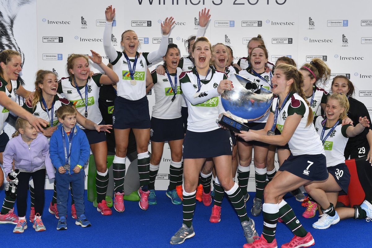 georgietwigg's tweet photo. Once again getting carried away with celebrations 😂 Absolutely thrilled to have won!! 6 years in a row what a club @SurbitonHC #LeagueFinals https://t.co/WTvbfoJmlR