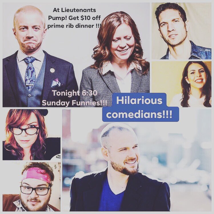 End your week strong &amp; positive with some good laughs. When you buy a ticket for the show you get $10 off our famous Prime Rib Dinner. Tonight @ The Sunday Funnies: Geoffrey Appelbaum, Karen Joy, Jeffrey Davis, Rory Gardiner &amp; Ev O’Driscoll 6:30PM - Sponsored by @beausallnatural