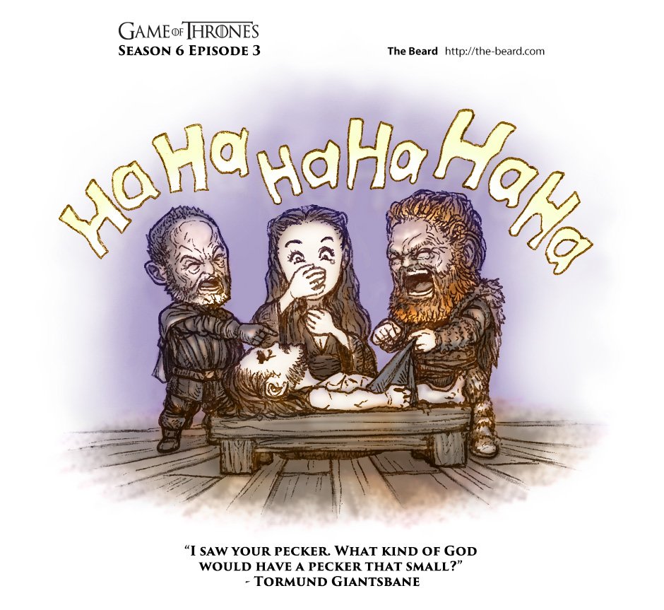 TheBeardComic's tweet photo. Are you guys ready for tonight?! 
#gameofthrones #winteriscoming #HBO https://t.co/HfF2zD0cSd