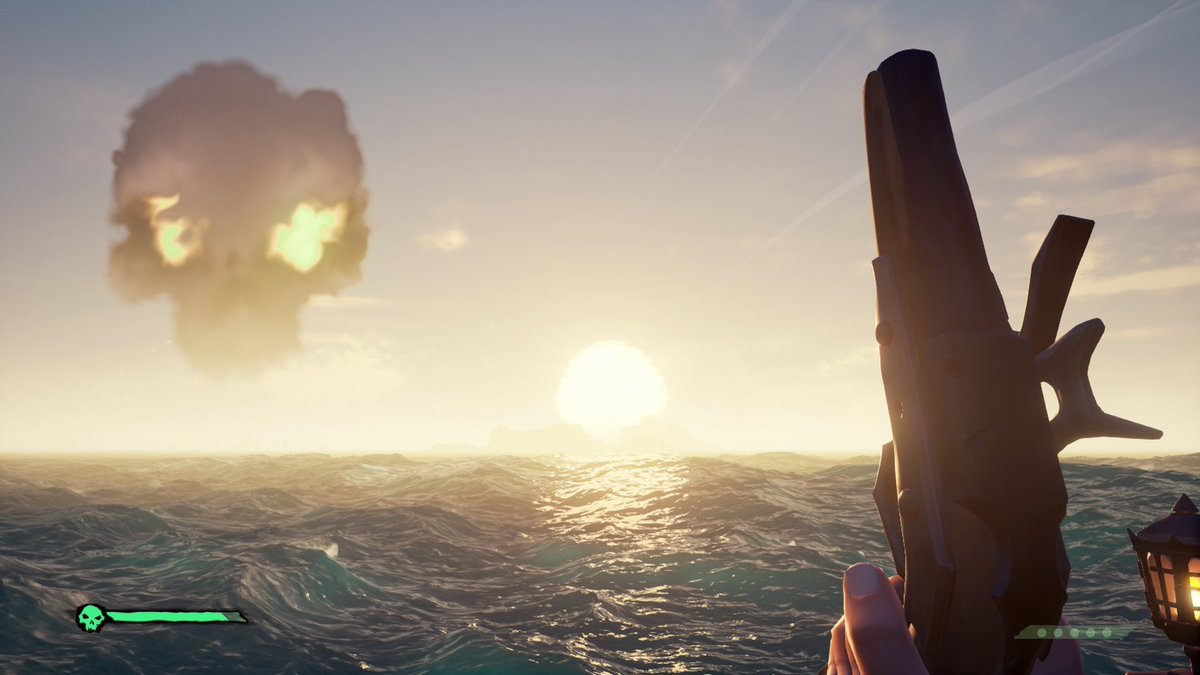 KCCOxCrAzY's tweet photo. What a view in #SeaOfThieves on the #Xbox such an amazing #sunsets https://t.co/7qzxV9uUXk