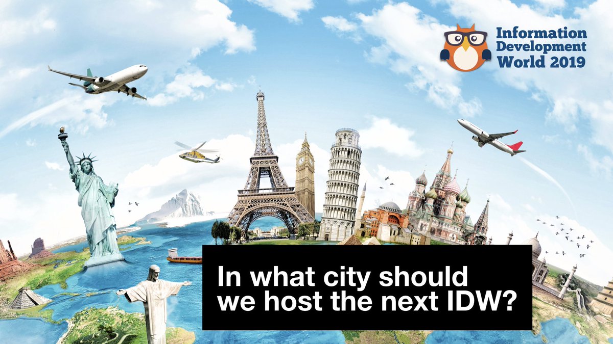 Planning for the Information Development World conference is underway. We’re scouting locations and need your help. Tell us where to host the next conference and you'll be entered into a drawing for a free all-access pass, a $2,400 value.
Cast your vote: lnkd.in/gdM7MDW