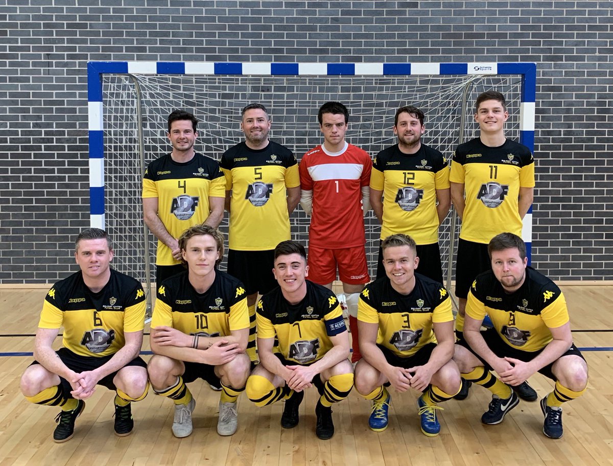 BelfastFutsal's tweet photo. RESULT: Belfast United 13-2 World United 

Scorers: @BarryBaggley (4), @CraigTaylor_11 (4), @Jonny_pierce96 (2), @Leesy1989, Cricky Baggley &amp; Own Goal.

The boys secure a place in the Final of the Northern Ireland Futsal Cup on Sunday 19th May.

#BlackandYellow 🖤💛 https://t.co/ZO46jlXTiw