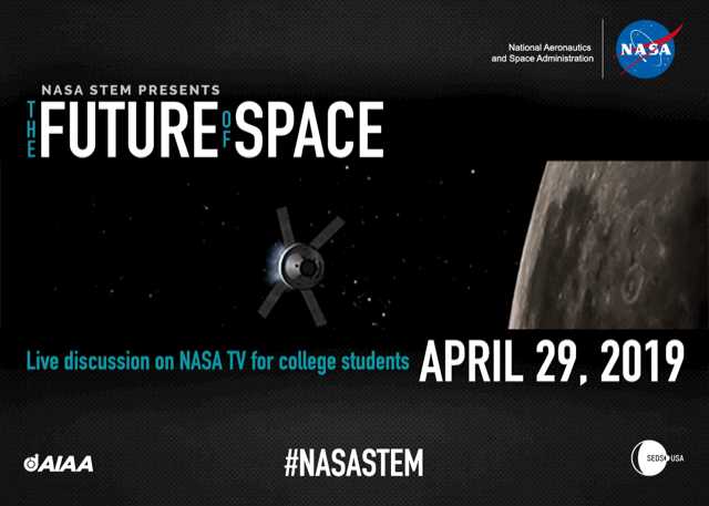 sedsusa's tweet image. Excited to announce a joint event with NASA STEM, Space Grant Consortium, and AIAA: Future of Space: Forward to the Moon! Join us in discussion with NASA leadership like @JimBridenstine and @Dr_ThomasZ as we discuss the future of lunar activity! bit.ly/2KyPq3p