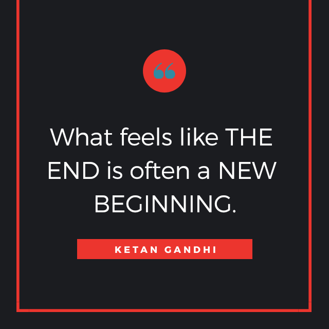 Ketangandhi_'s tweet photo. What feels like THE END is often a NEW BEGINNING.
#customerisgod #coachketang #growthmindset #love #lifequotes #MotivationalQuotes #practice https://t.co/MDpKCcPeT2