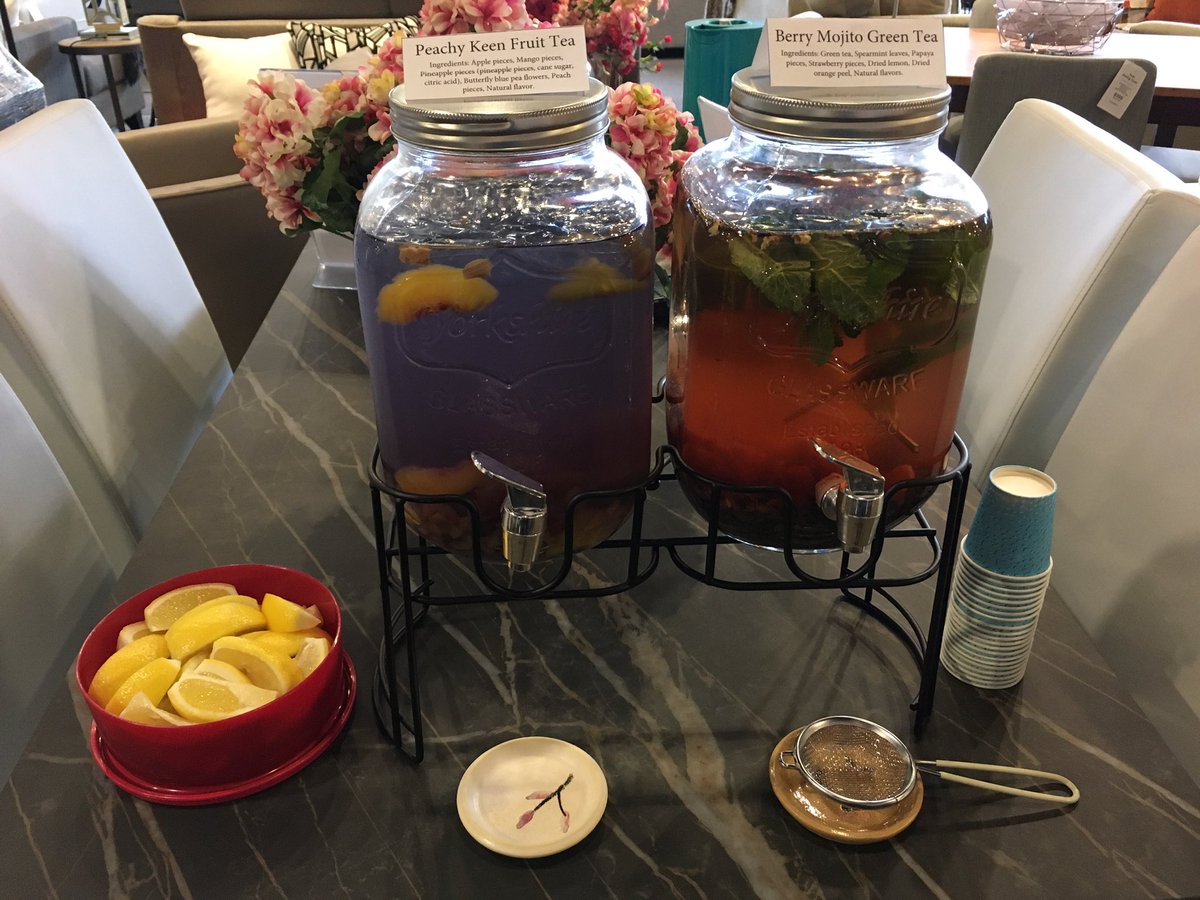 quartztearoom's tweet photo. The tea party is on! We’re at @MaxFurnitureYYJ until 11:30am. Stop by for tea, goodies, tea leaf readings and good times! #teawithjen #yyj #yyjevents https://t.co/09xcwnIQ8S