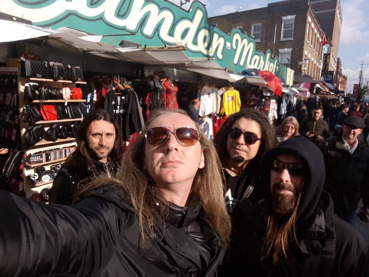 NecrodeathNews's tweet photo. Necrodeath in Camden Town #necrodeath #thrashblackmetal #liveinlondon #newalbum #defragmentsofinsanity #since85 #peso #flegias #pier #gl https://t.co/dmvjXllXBX