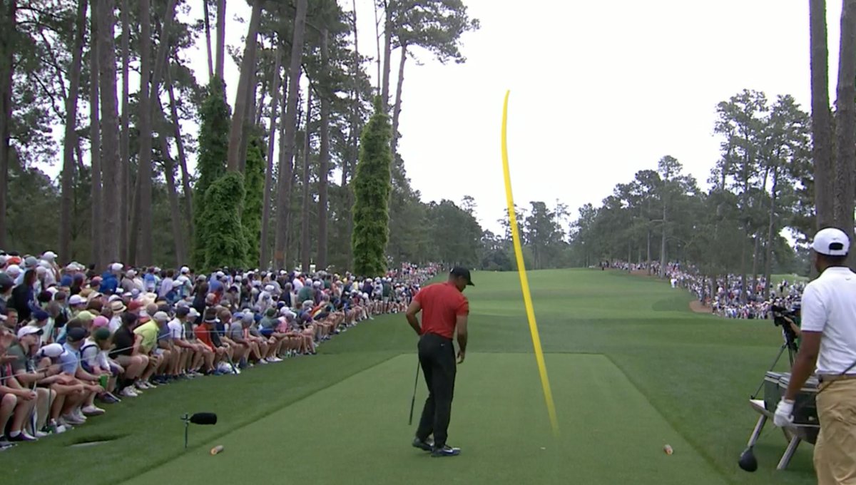 OGTigerTracker's tweet photo. Yeah, it won’t be necessary to watch where this ends up. He knows. #TheMasters https://t.co/gA0OqVx7Iu