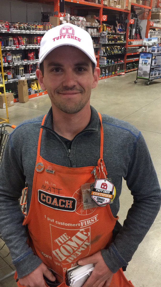 rkmann4's tweet photo. Great job Matt in Northville! Matt sold his first shed on a new Home Depot credit card for his customer.  #HD02704 https://t.co/aufL03yJVA