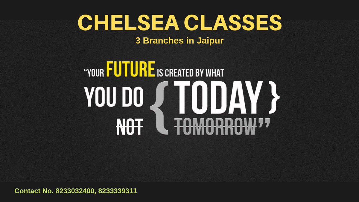 ChelseaClasses's tweet photo. Chelsea Classes
A Group of Institution
CS Ashutosh Sharma
Contact No. 8233032400, 8233339311

#chelseaclasses #professionalcourses #academiccourses #digitalmarketing #digitalmarketingcourse  #schoolcourses #commercecourses #basiccomputercourses https://t.co/hKF0EW4oiQ
